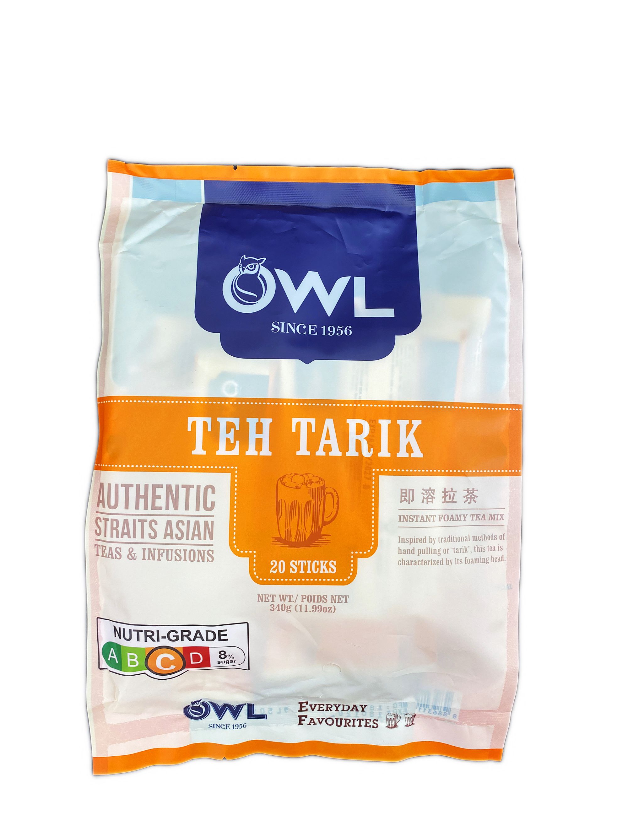 「新加坡版」OWL 猫头鹰手工拉茶香醇马来西亚进口速溶奶茶340g