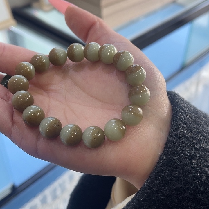 和田玉手串未镶嵌绪**升