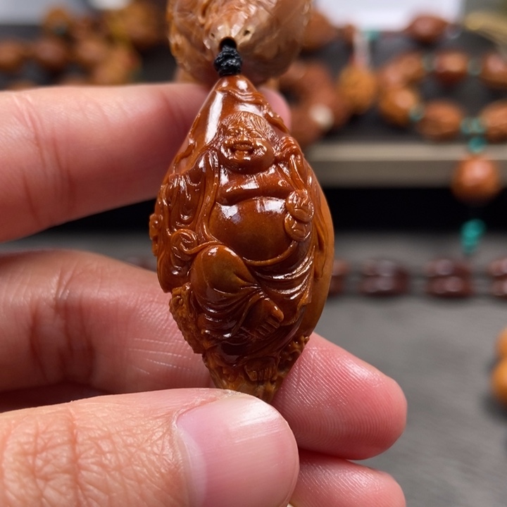 橄榄核手串/手链刘海戏金蟾