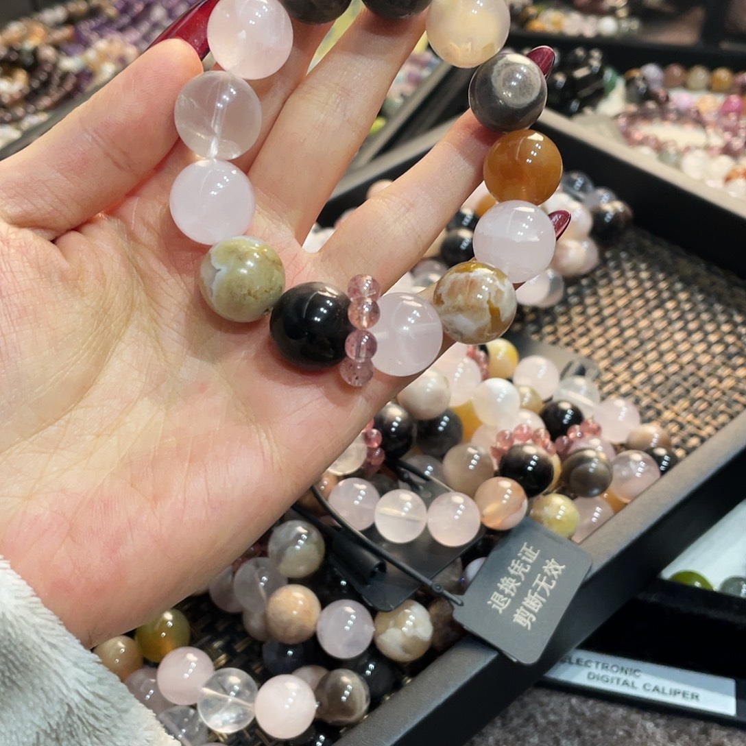 水晶手链未镶嵌粉