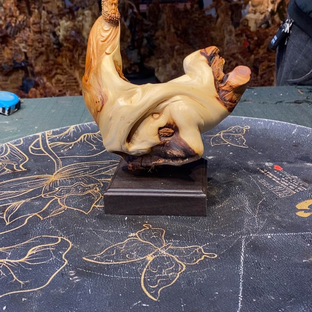 柏木（崖柏）坨料达摩