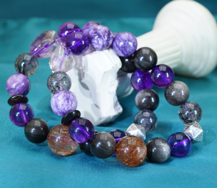 【老板上班了】s925紫色系水晶多宝12.5+（多样性发其一） Q122321