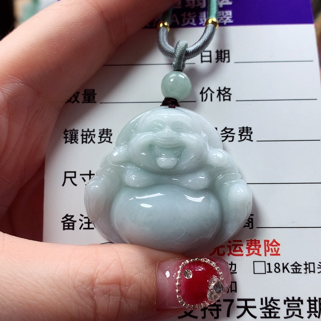 翡翠颈饰未镶嵌?****?佛公