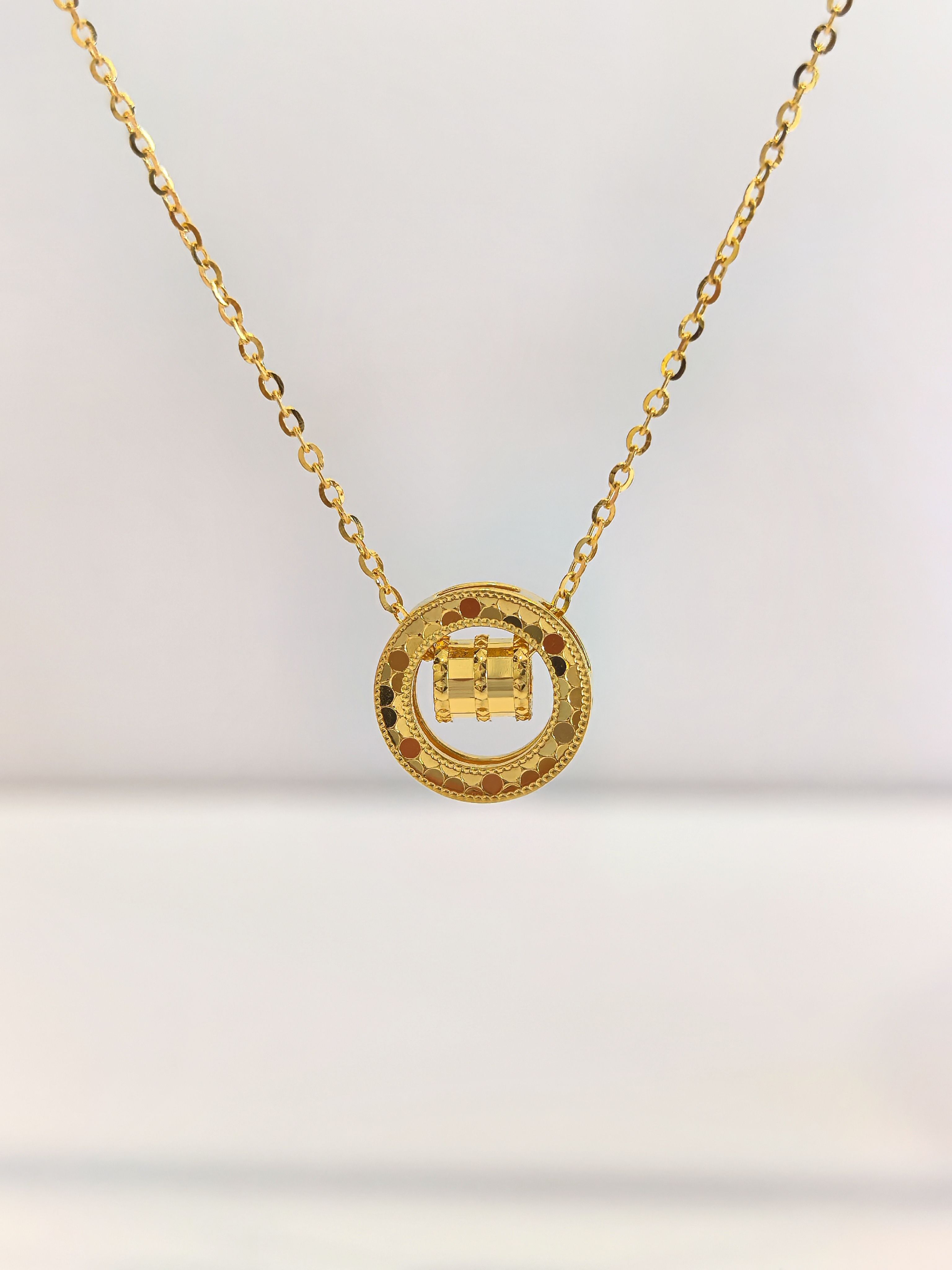 金囍库时尚黄金足金精品工艺小蛮腰清新简约时尚项链合集