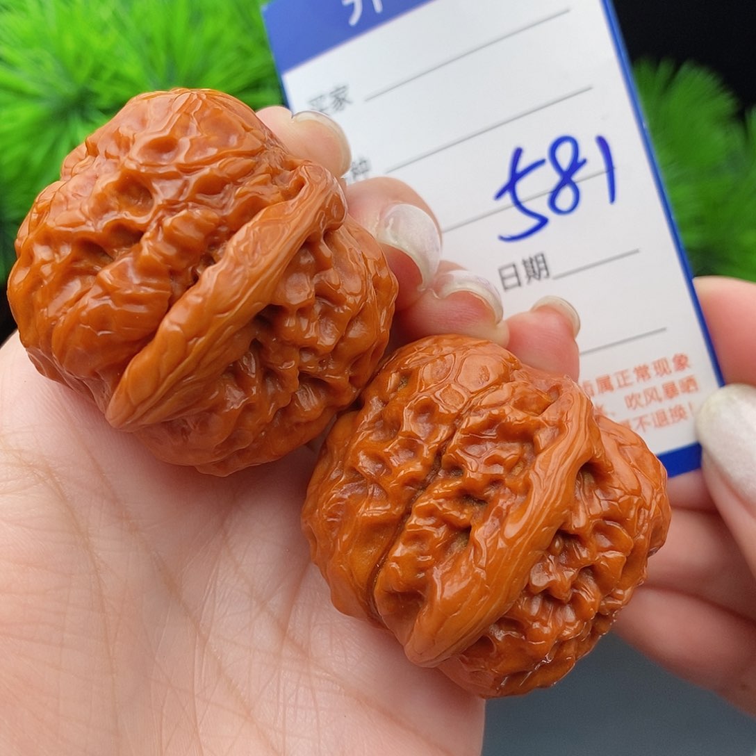 文玩核桃把件?**?40甲骨文581