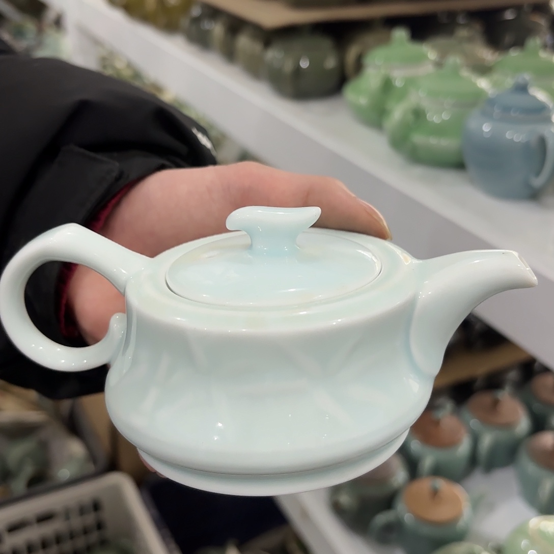 龙泉云间青瓷小米茶器