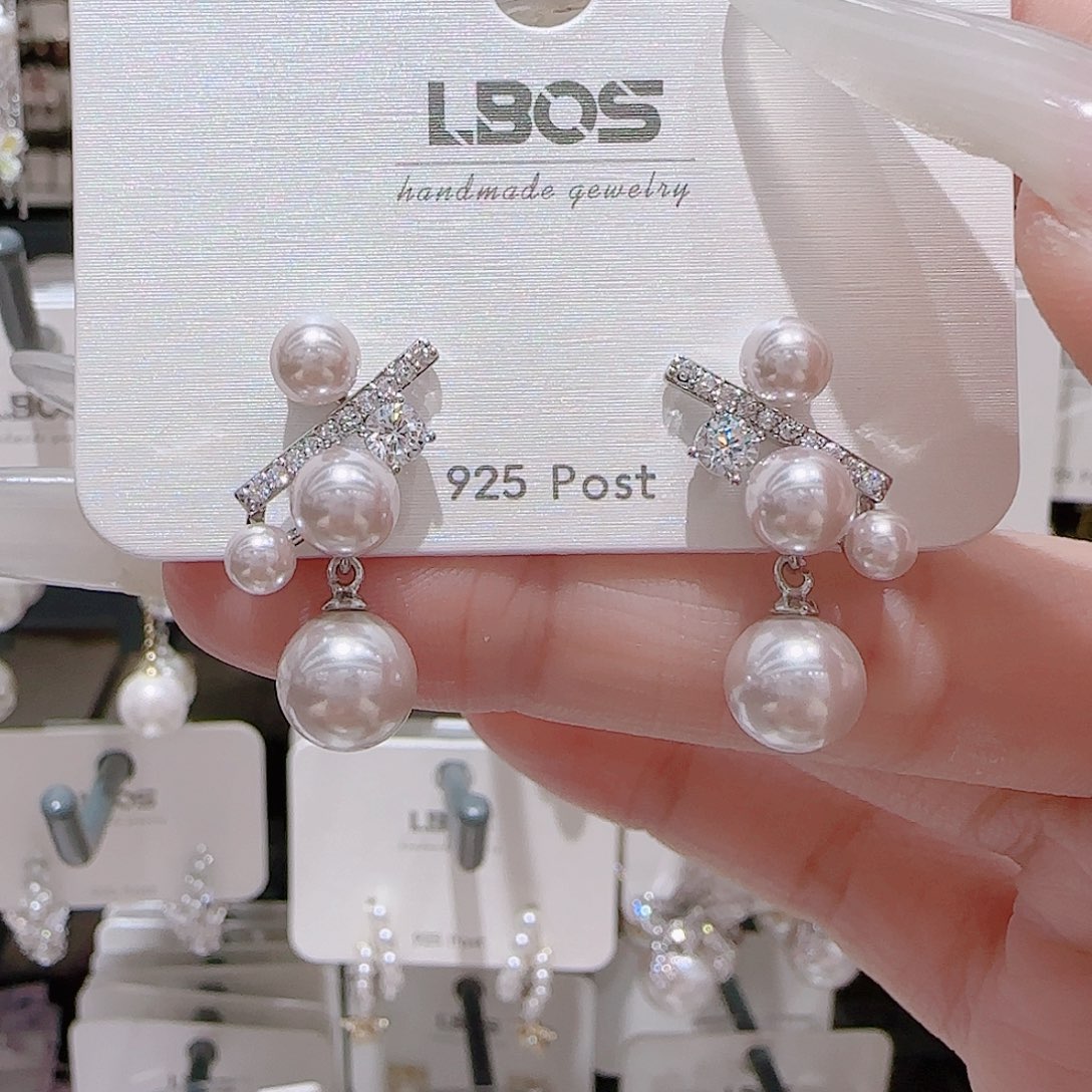 锆石铜合金925银耳环