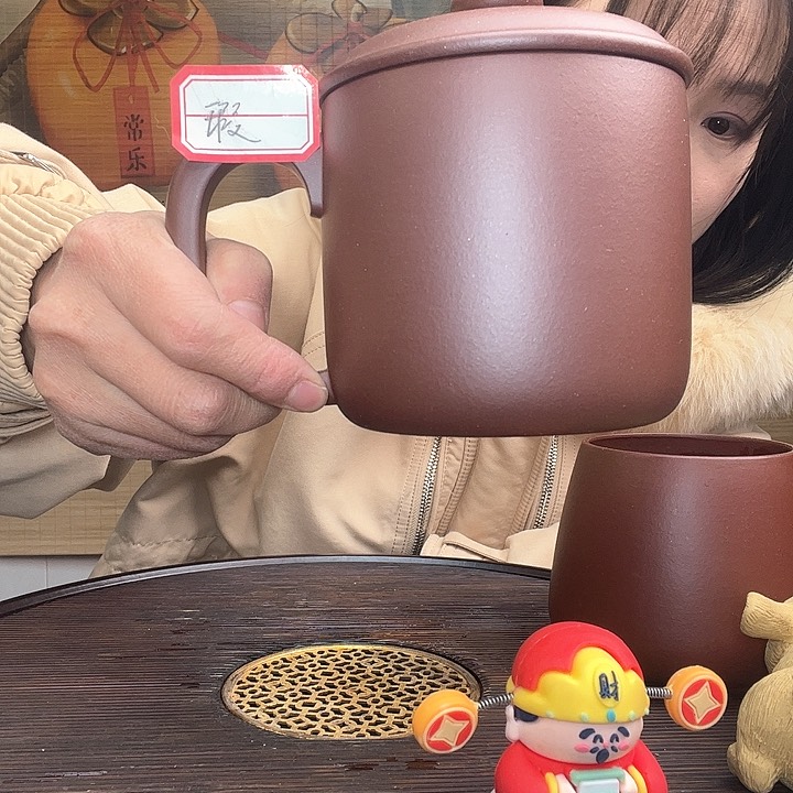 紫砂茶杯原矿紫砂杯