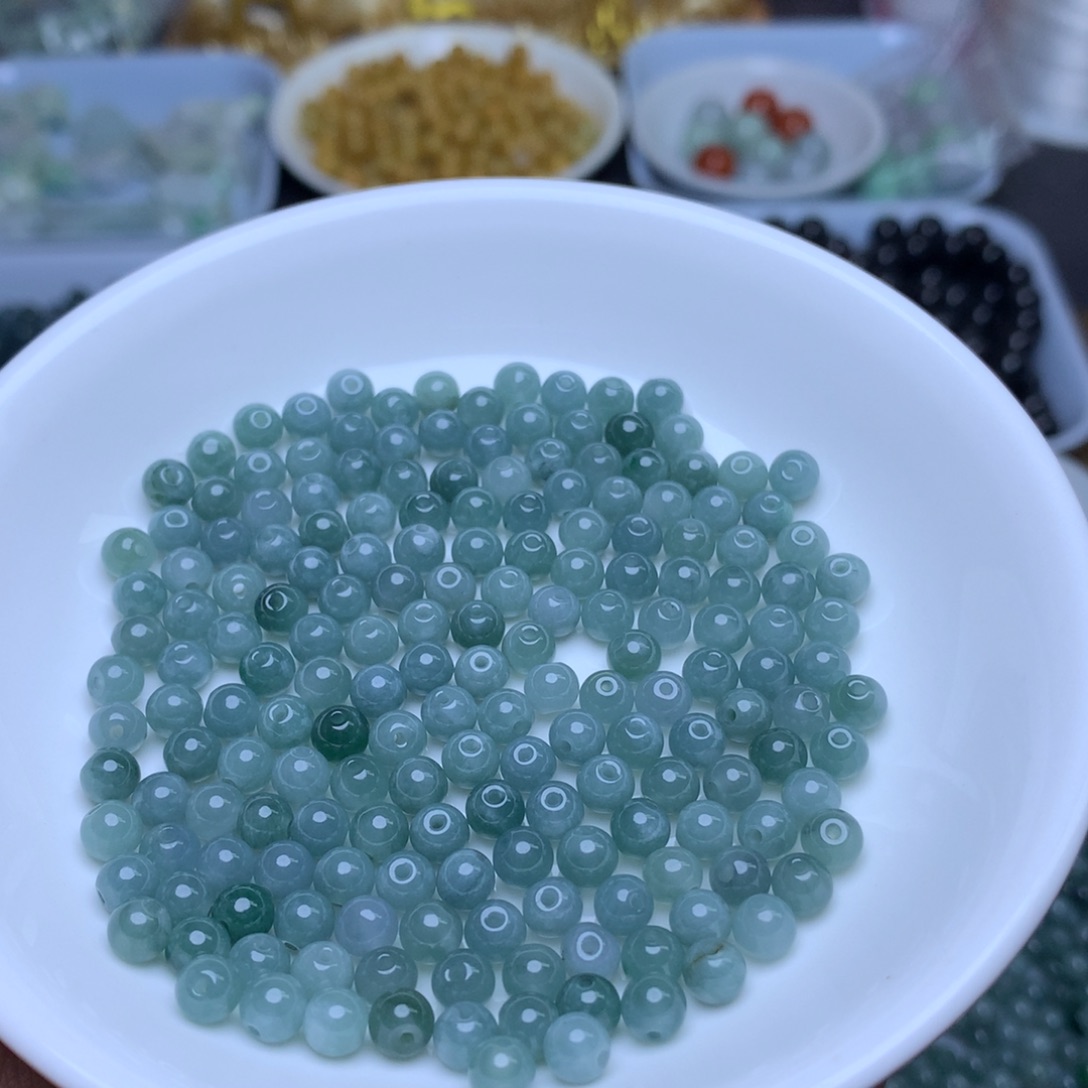 【闪购商品】未镶嵌手链翡翠卡4.7蓝水100个