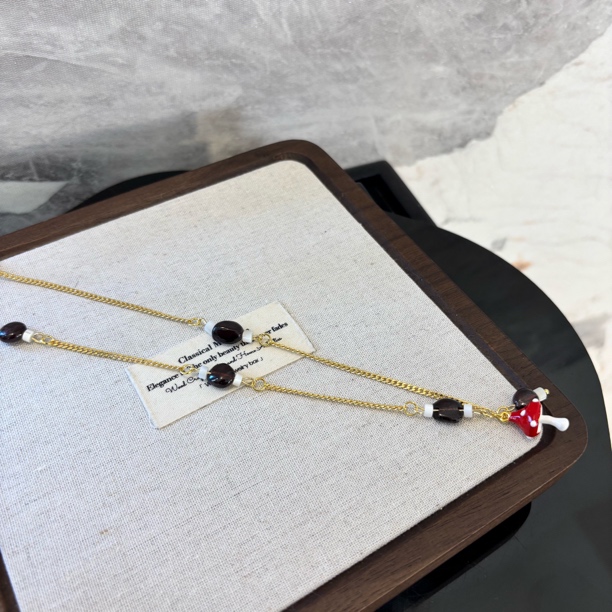 铜合金项链 红蘑菇毛衣链XL2581