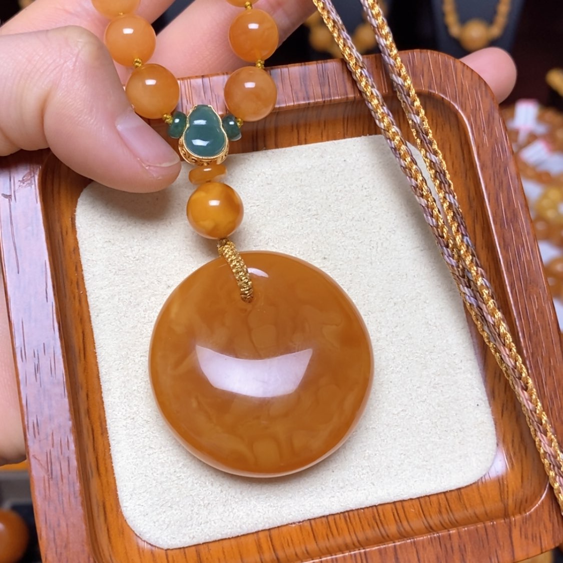 【闪购商品】蜜蜡颈饰未镶嵌项链