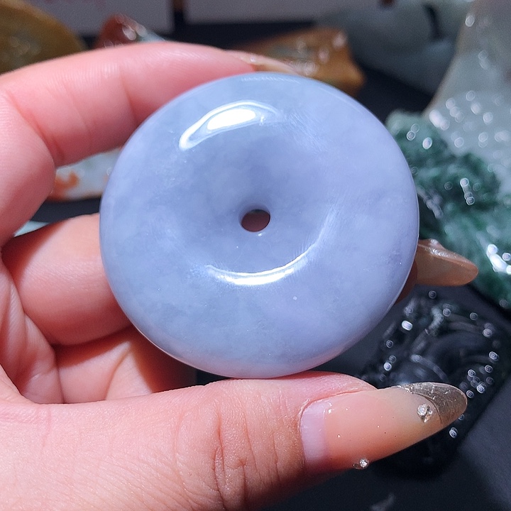 翡翠未镶嵌颈饰保真天然A货翡翠