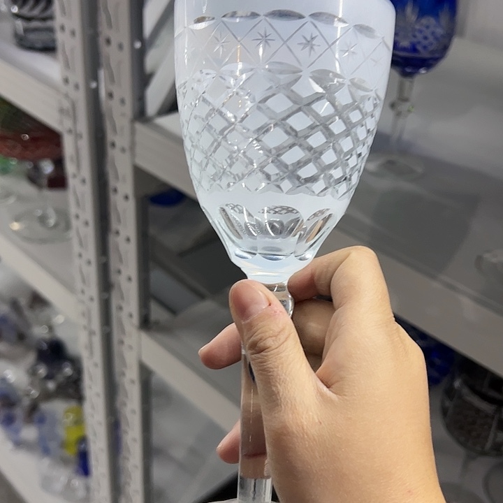 手柄款水晶玻璃微瑕一个