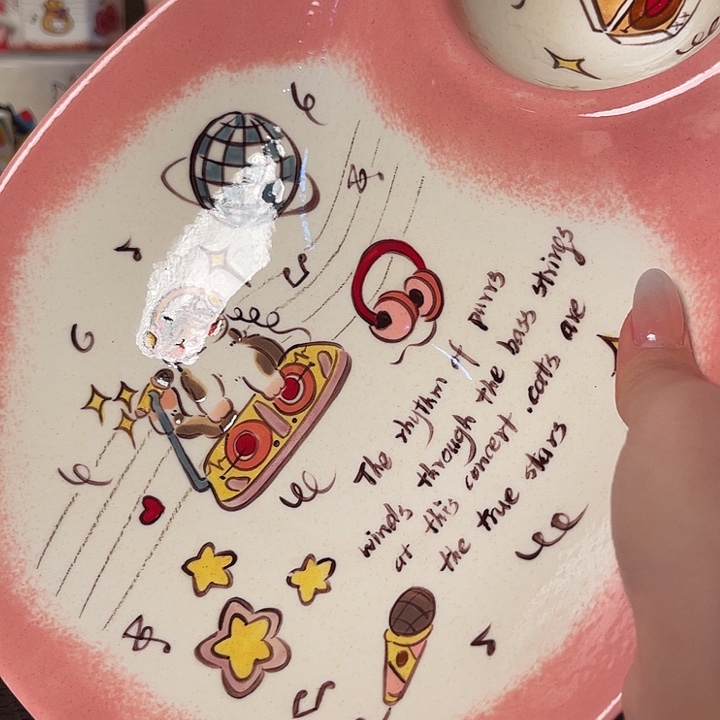 景德镇陶瓷可爱手绘杯