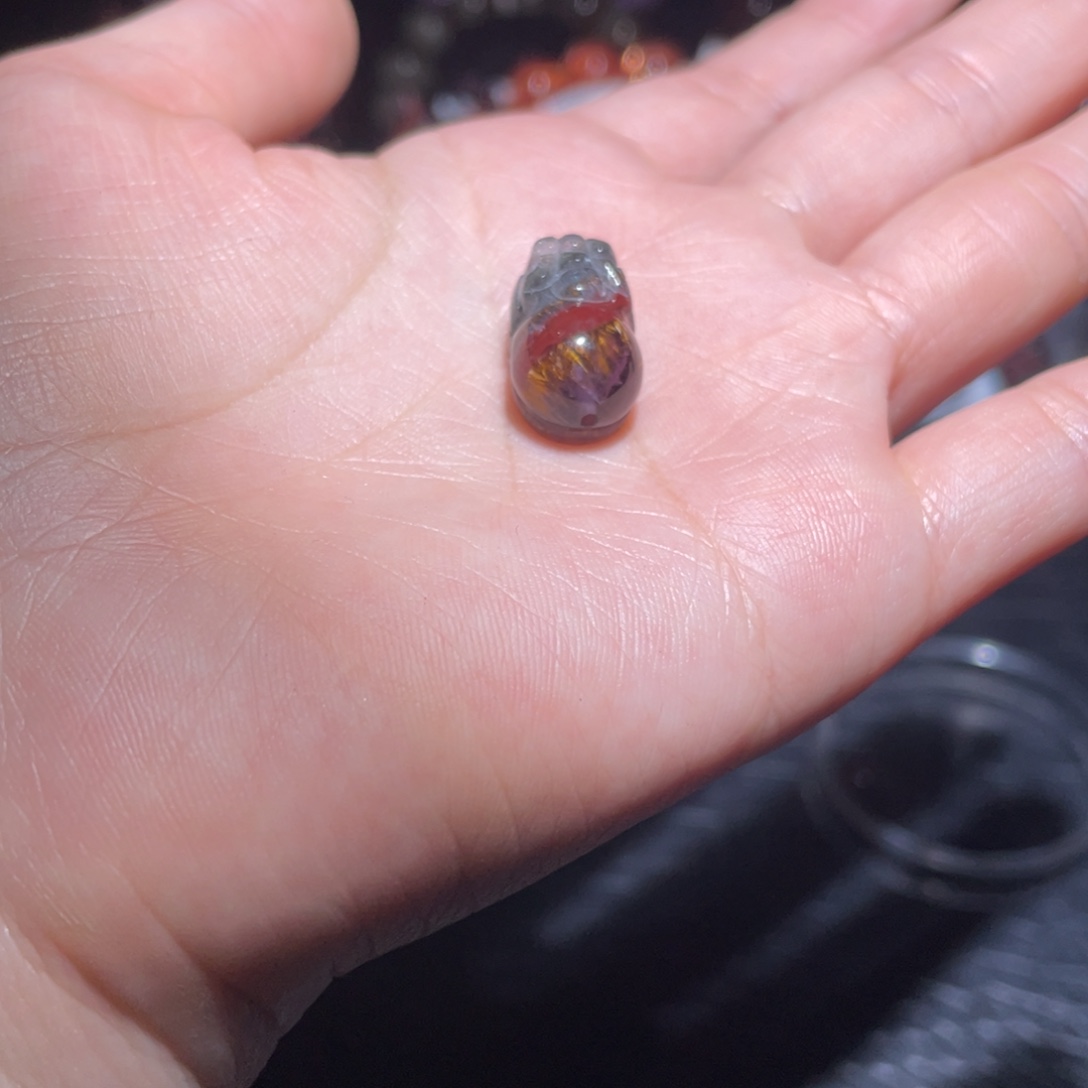 唧***咂颈饰未镶嵌水晶极光23貔貅