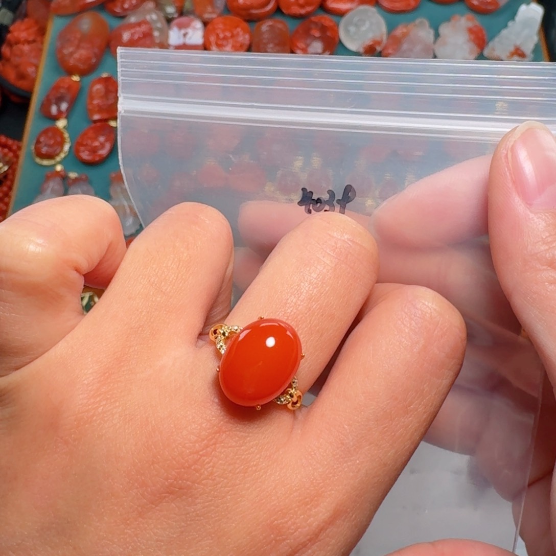 南红玛瑙南红银S925镶嵌