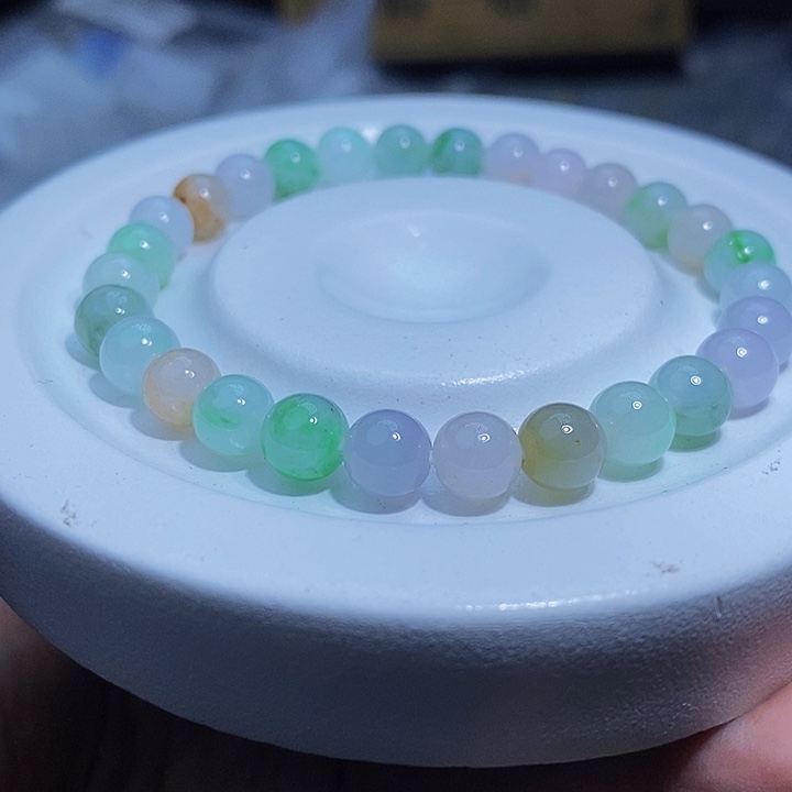 未镶嵌手串翡翠天然缅甸A货翡翠6.8