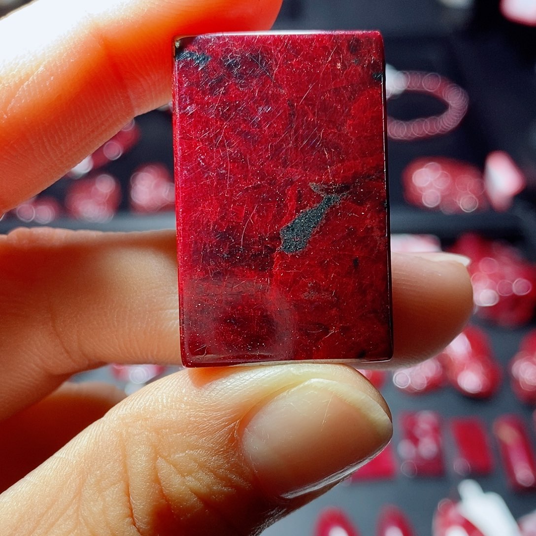 微***义天然辰砂天然朱砂原矿牌子52.9克