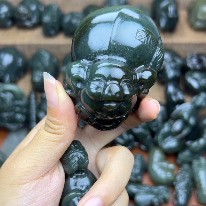 5***9和田玉未镶嵌挂件不退不换