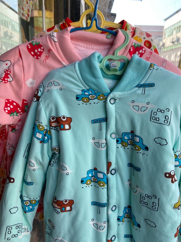 棉花袄110码男女童，高温压缩定型棉花可水洗有弹性多高就买多大码