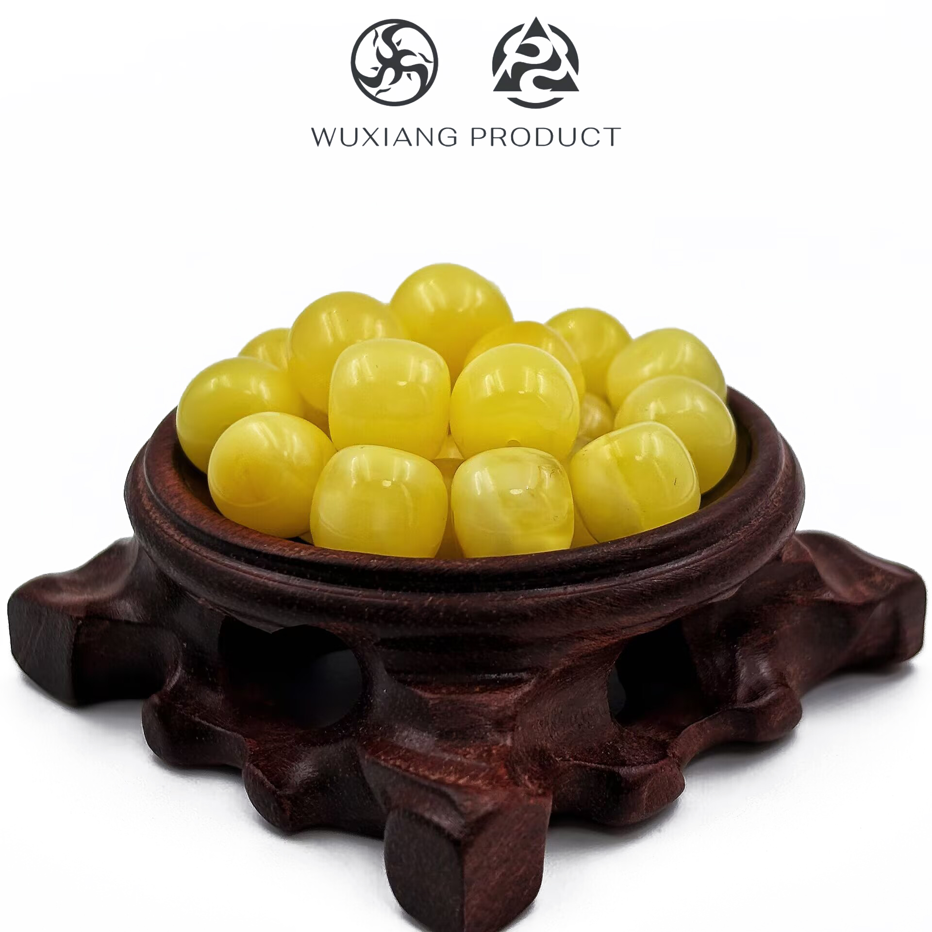 ＜蜜蜡＞原矿白花蜜蜡 保真 蜡质实 散珠文玩配饰