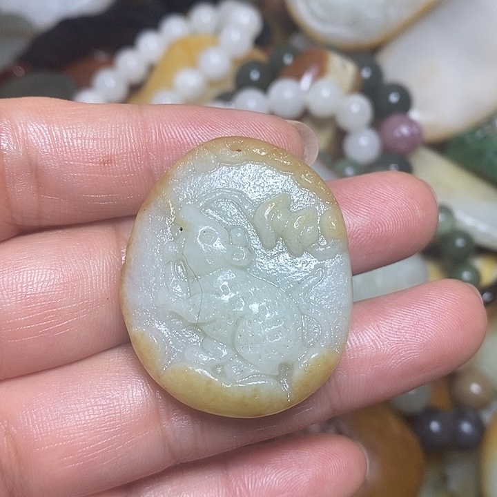 和田玉未镶嵌挂件