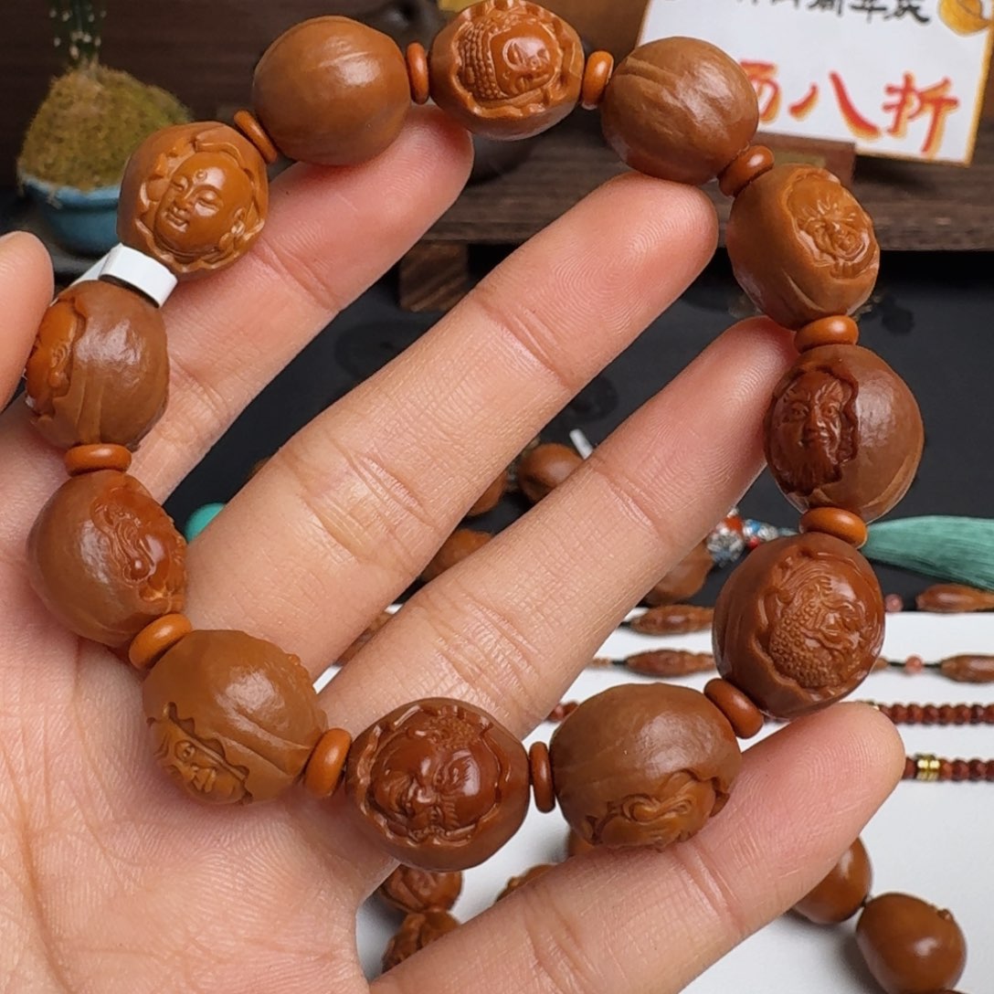 橄榄核手串/手链包衣罗汉