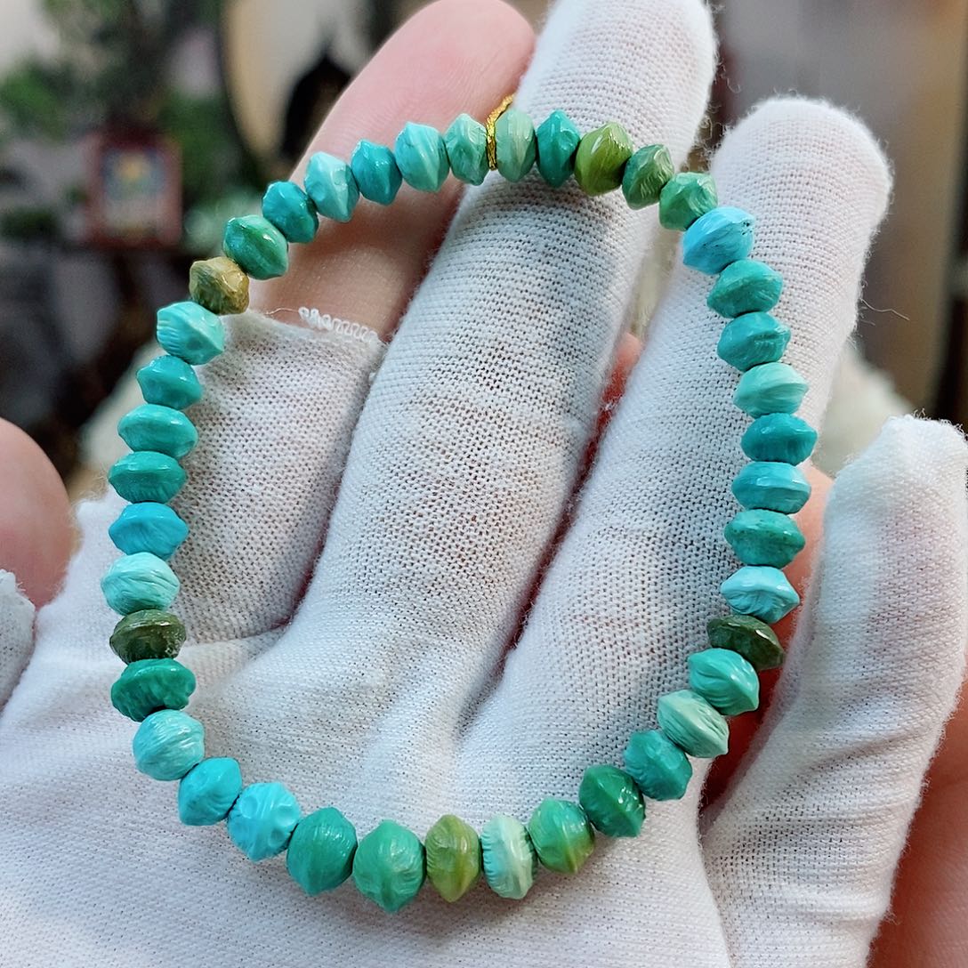 未镶嵌绿松石珠宝半成品
