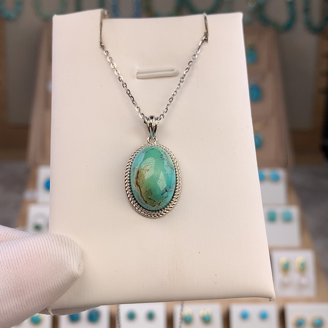 绿松石未镶嵌吊坠(不含链)