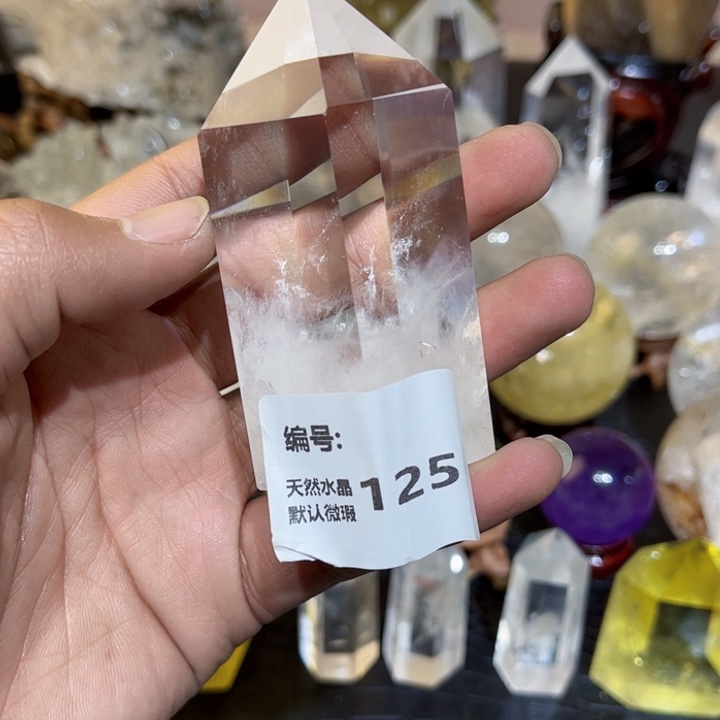 水晶摆件未镶嵌六棱柱