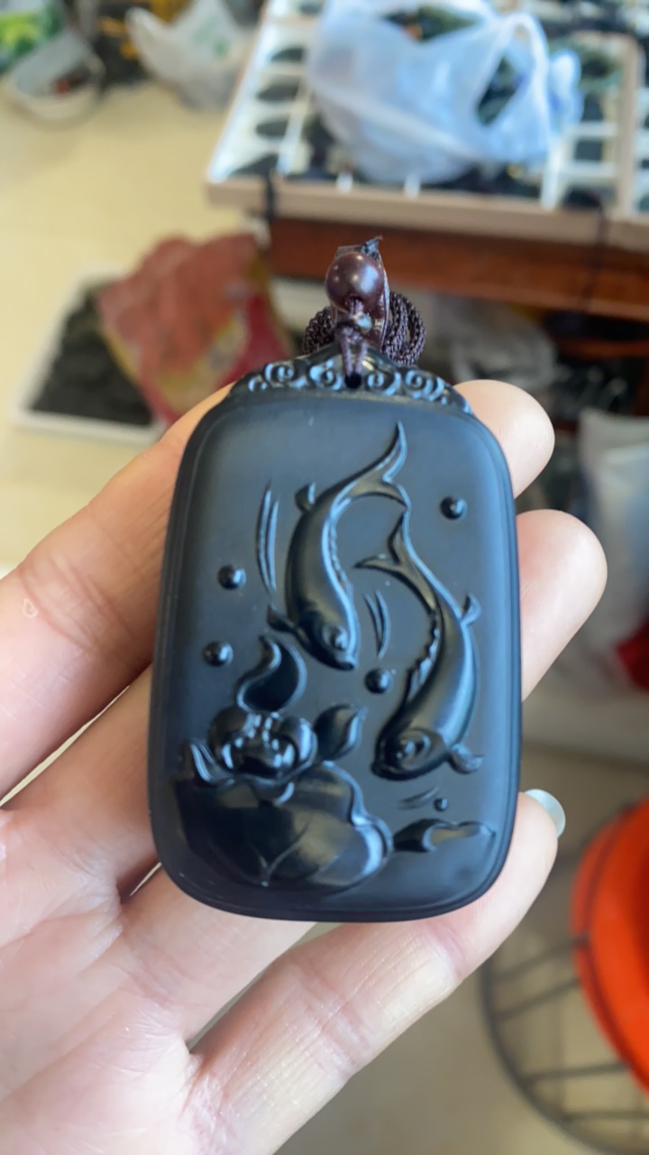 和田玉富贵有余吊坠