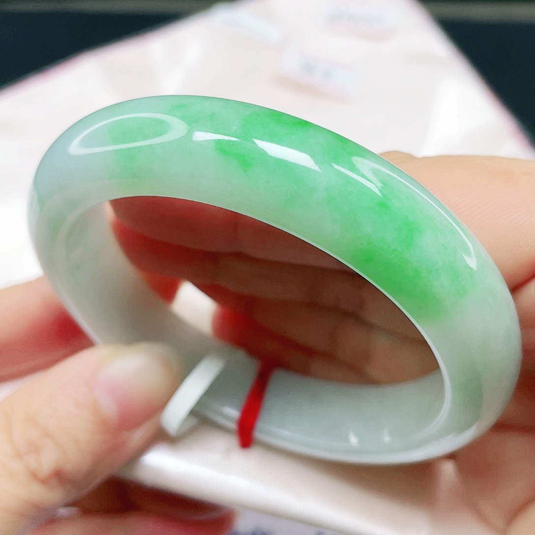 未镶嵌手镯翡翠正圈55.8。002