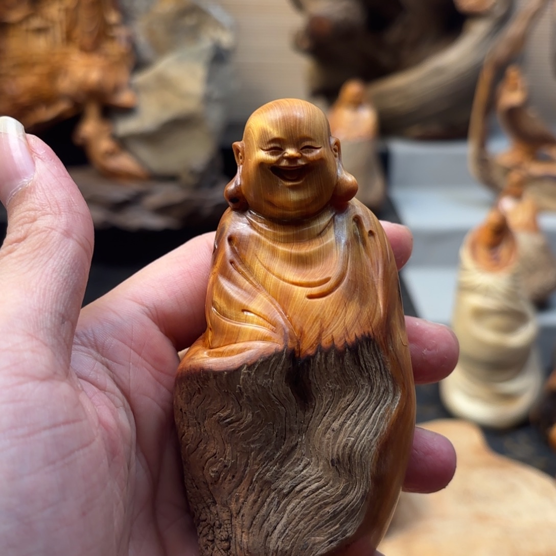 知***️柏木太行崖柏手工雕刻