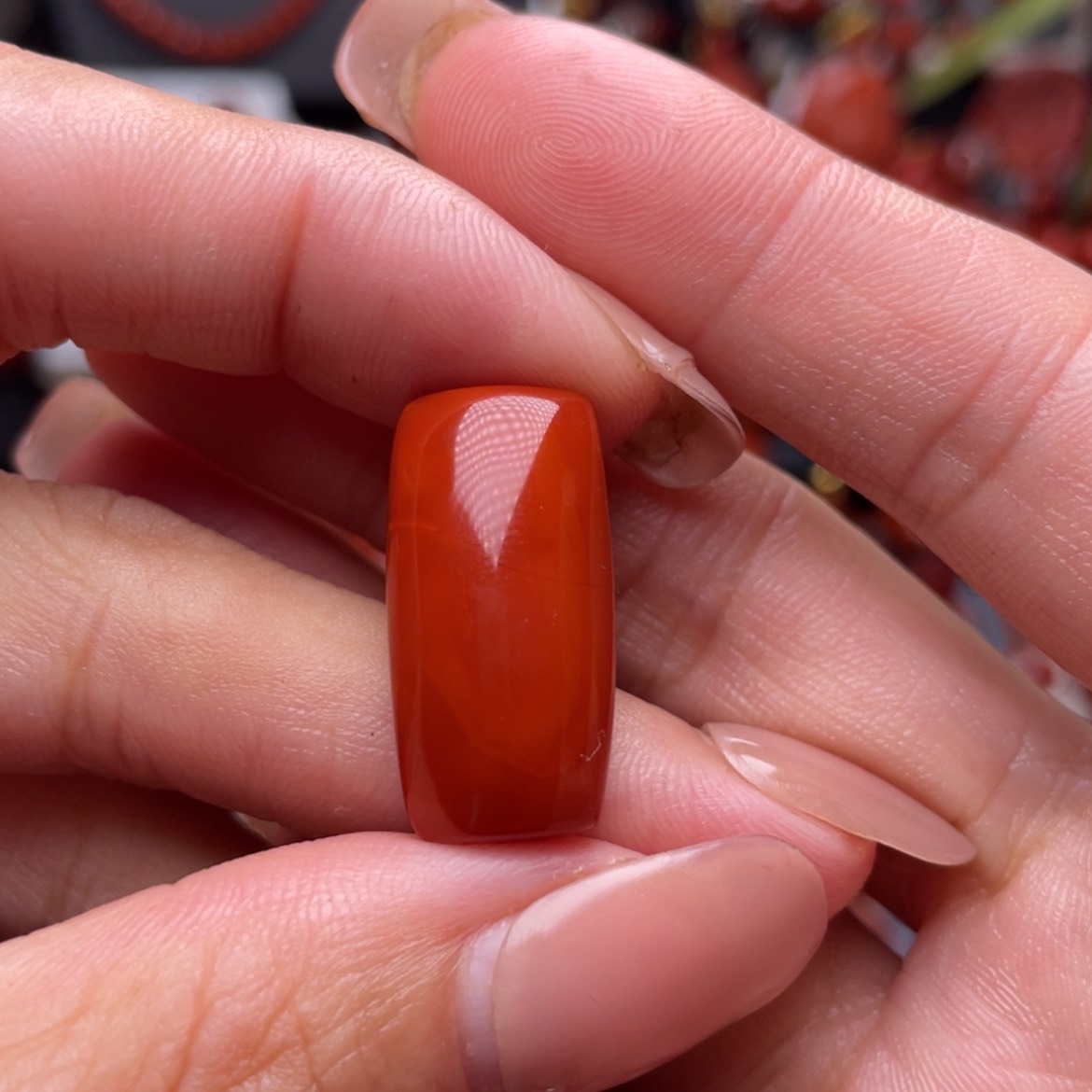 【闪购商品】南红玛瑙平安无事牌未镶嵌诺*