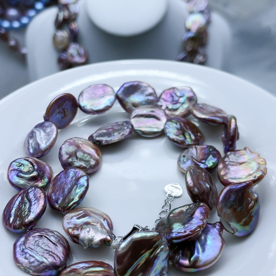 淡水珍珠颈饰钛钢