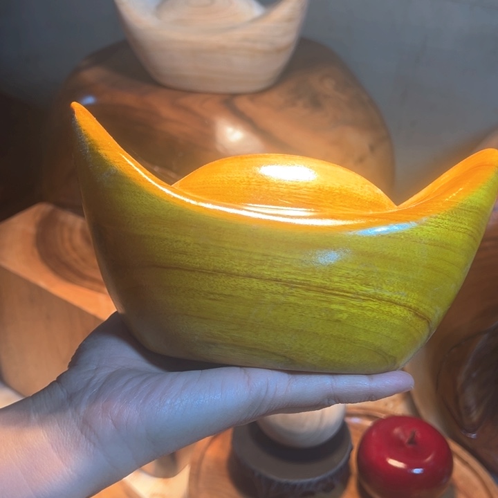 木香樟木元宝20公分成品