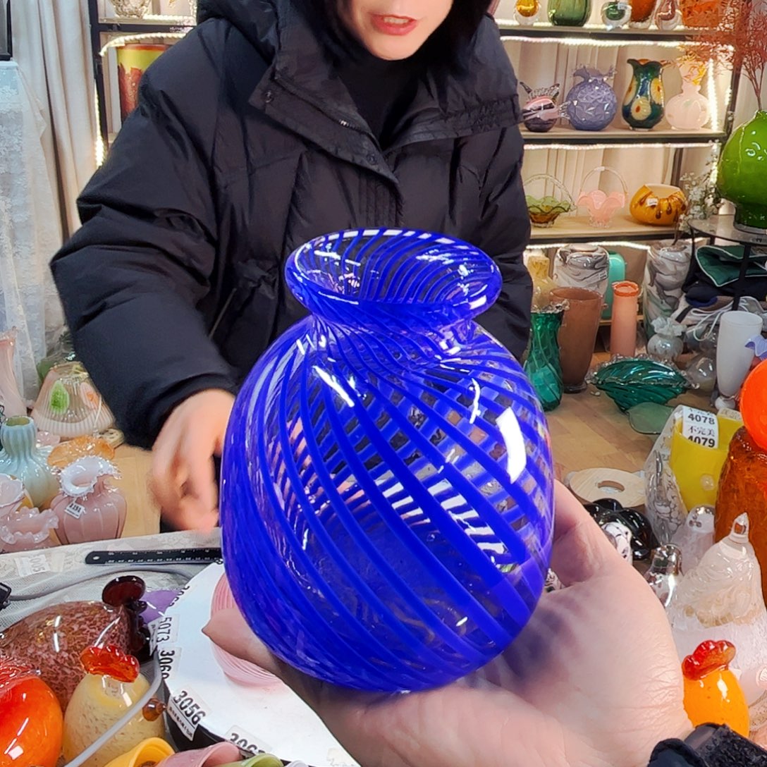 小花瓶家悦美居琉璃摆件