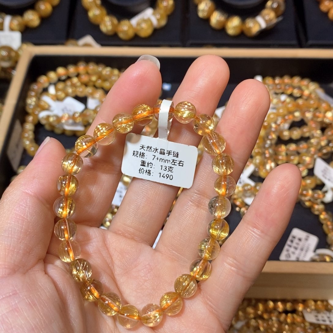 水晶手链未镶嵌葭***②手链7+mm