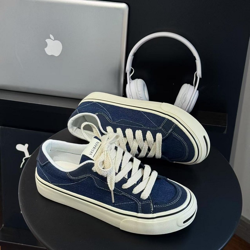 Foam smile | 男新款ins板鞋平底帆布鞋百搭小白鞋韩版学生系带