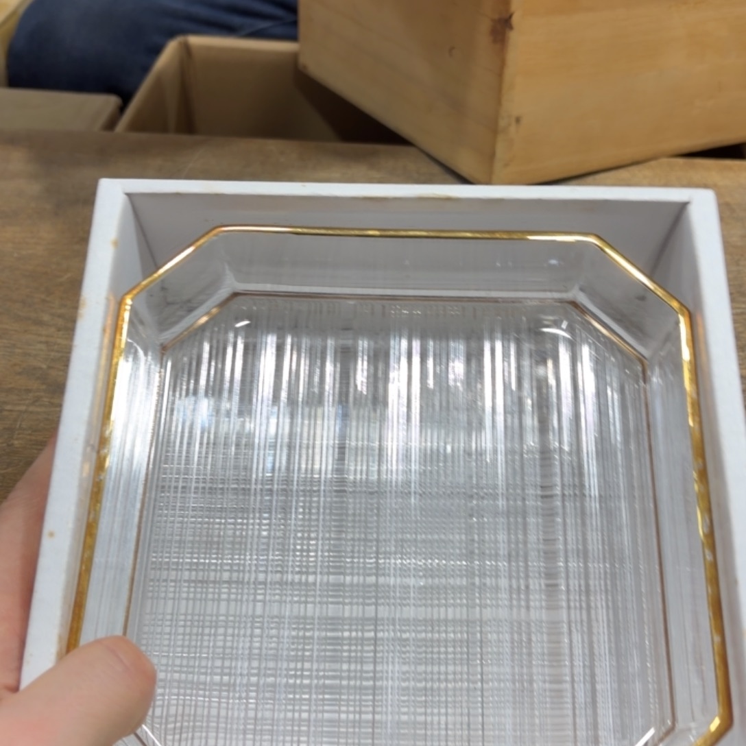 三****玻璃手工艺品般若中古美术工艺品