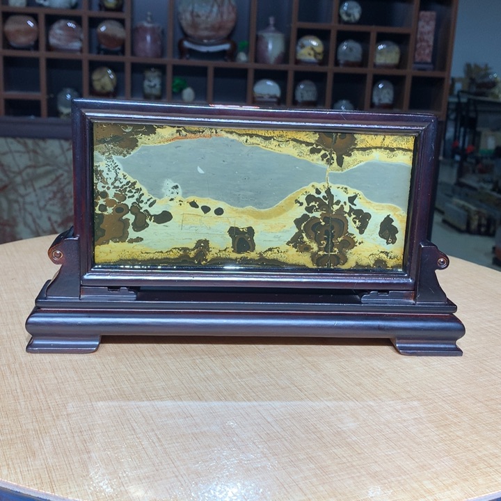 ，广西国画石摆件，收藏观赏送礼