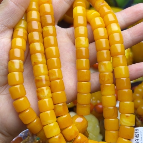 未镶嵌琥珀手链蜜蜡