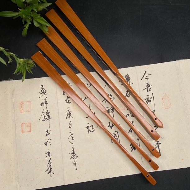 郭炜精工全老川料玉竹三合青折扇扇子