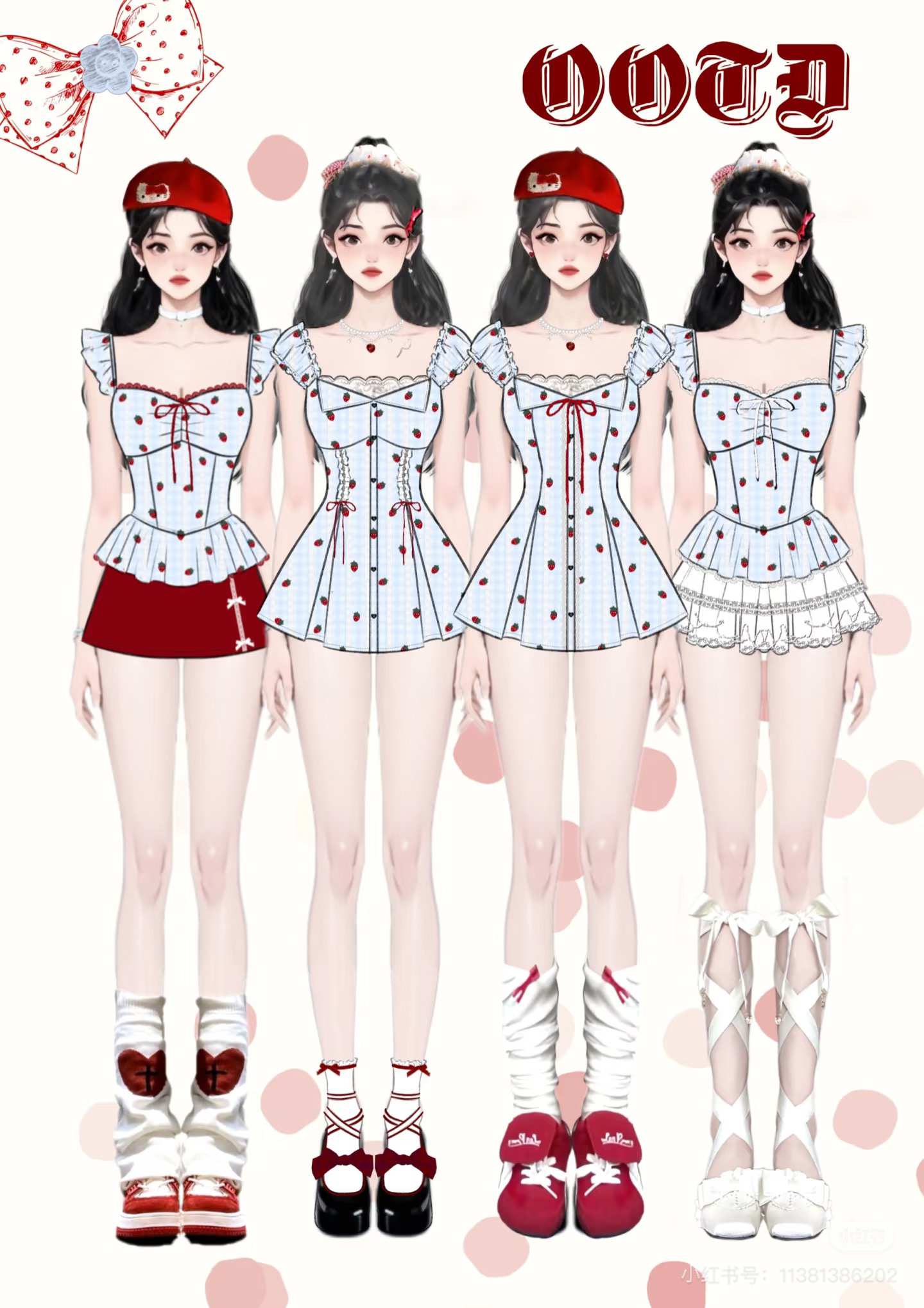 001-050夏季法式日系多巴胺显瘦减龄辣妹上衣