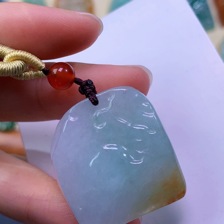 翡翠未镶嵌吊坠(不含链) 3762