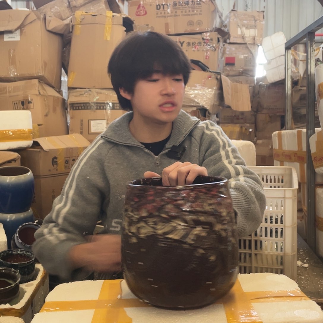 红陶宜兴紫砂花盆