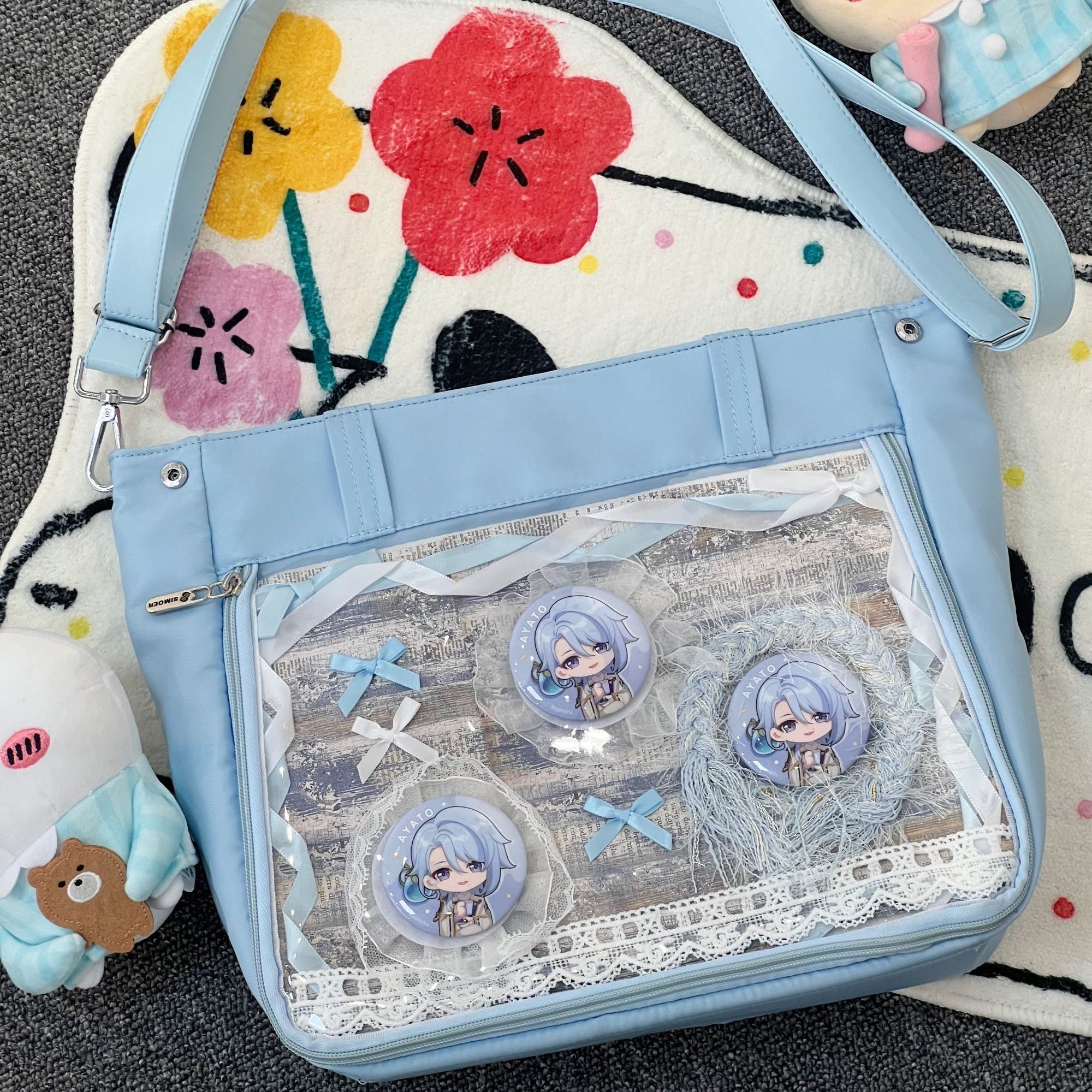 斯莫尔045原创痛包单肩斜挎包清新小众设计不撞款二次元可放小卡