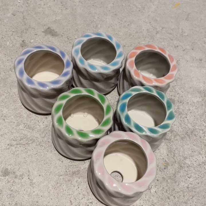 陶瓷6*5.5 新年浮力炸半手工默认微瑕