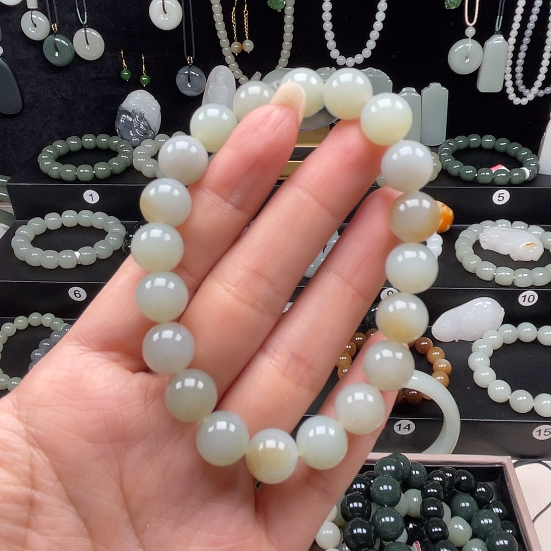 和田玉手串未镶嵌