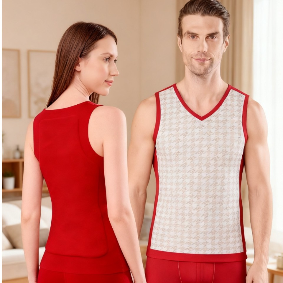 一亩地  男女款羊毛加厚保暖背心5017/5018